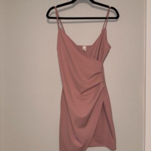 Love Vintage Pink Bodycon Wrap Dress (S/M)